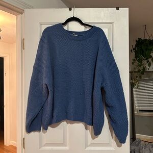 Cozy Blue Knit Sweater
